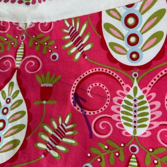 Gatehouse Lane Euro Sham Pillow Covers Pink Green Floral Set of 2 - Picture 4 of 7